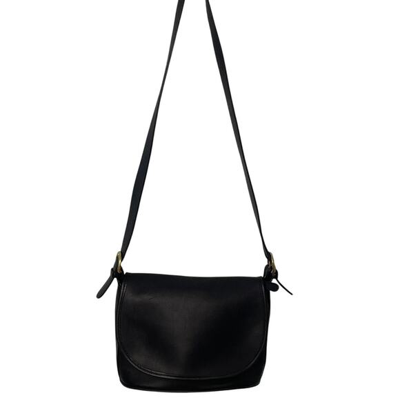 Vintage Coach Fletcher Messenger Bag Black Leather 4150 - Picture 2 of 13